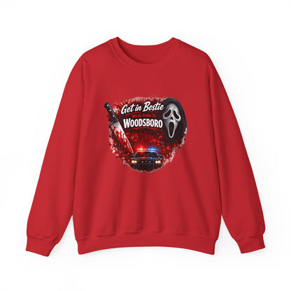 Get in Bestie (Woodsboro) Crewneck Sweatshirt