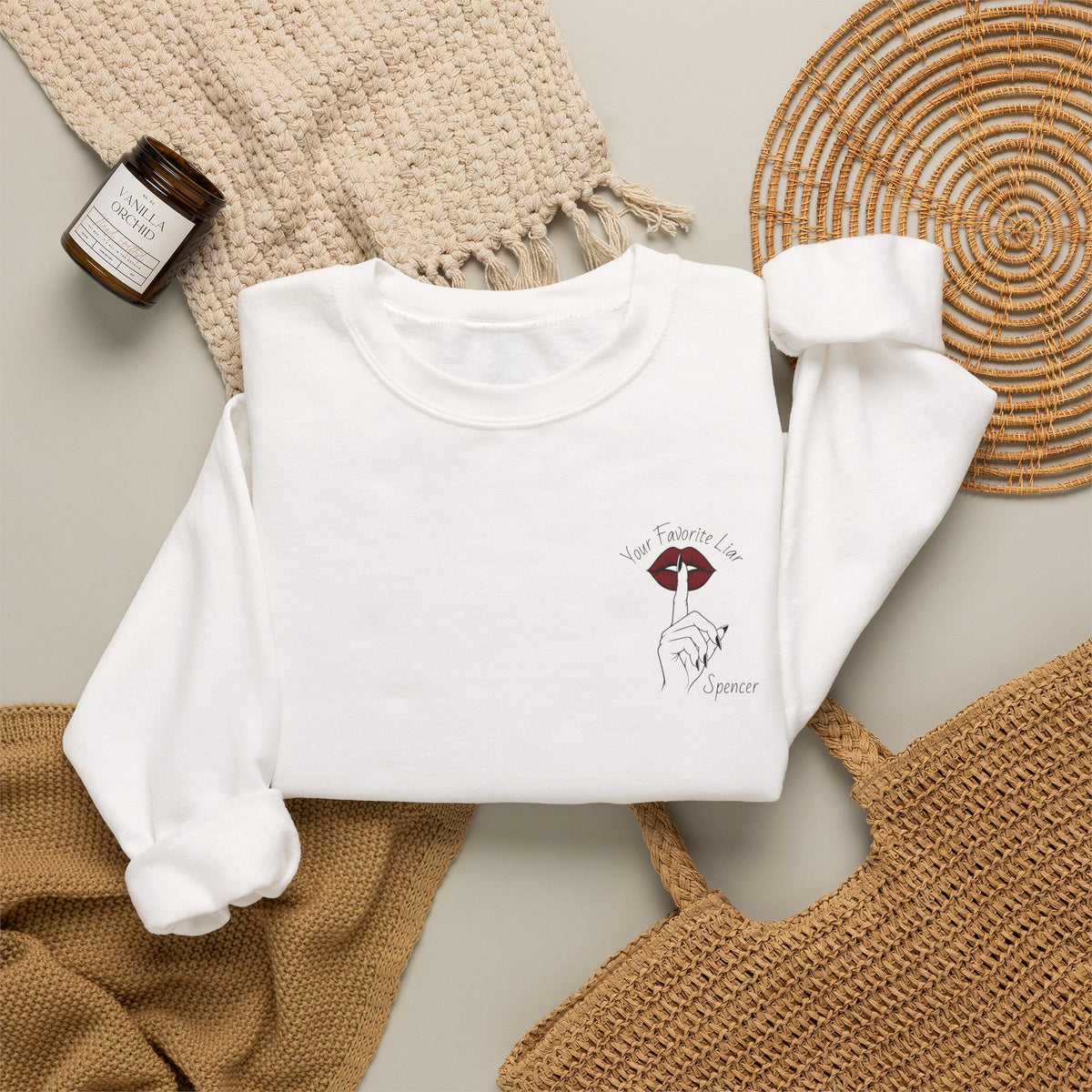 Your Favorite Liar Spencer's Txts Crewneck Sweatshirt