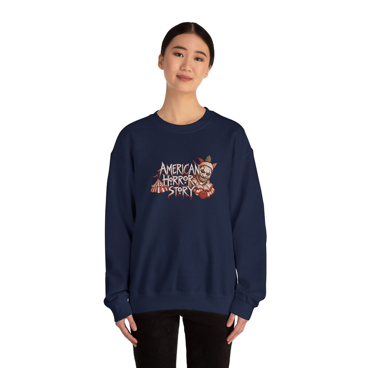 Twisty the Clown Crewneck Sweatshirt (Embroidery)