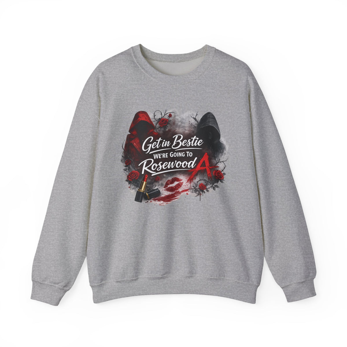 Get in Bestie (Rosewood) Crewneck Sweatshirt