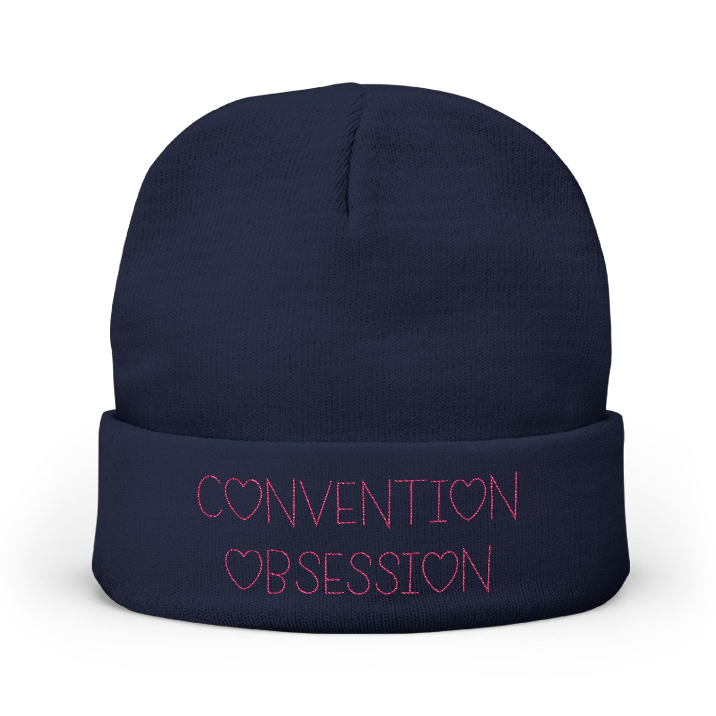 Convention Obsession Knit Beanie (Embroidery)
