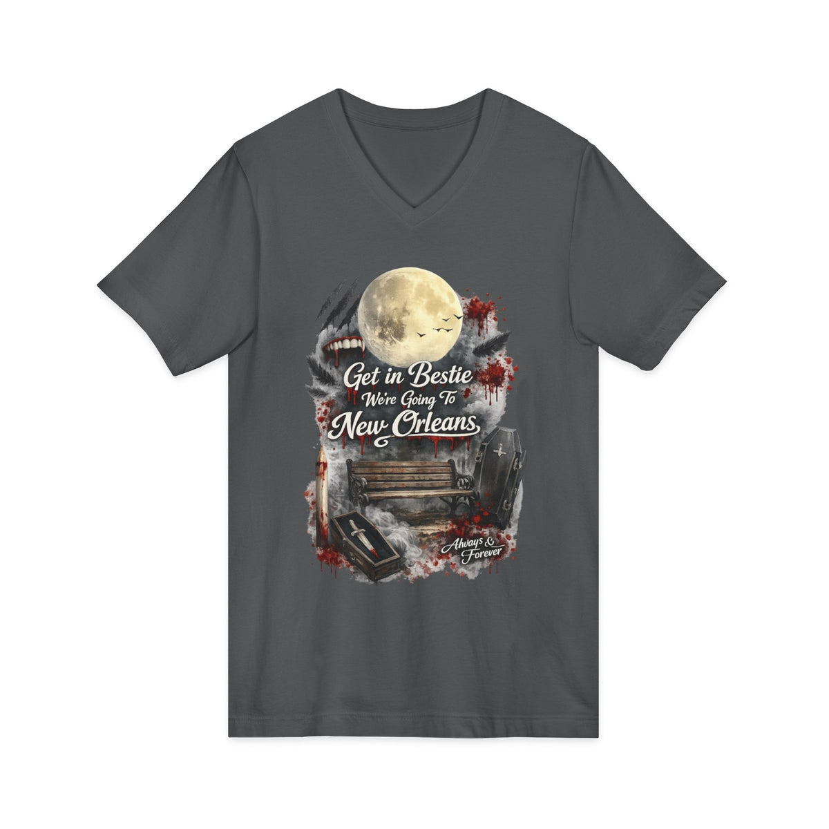New Orleans Unisex Jersey Short Sleeve V-Neck Tee