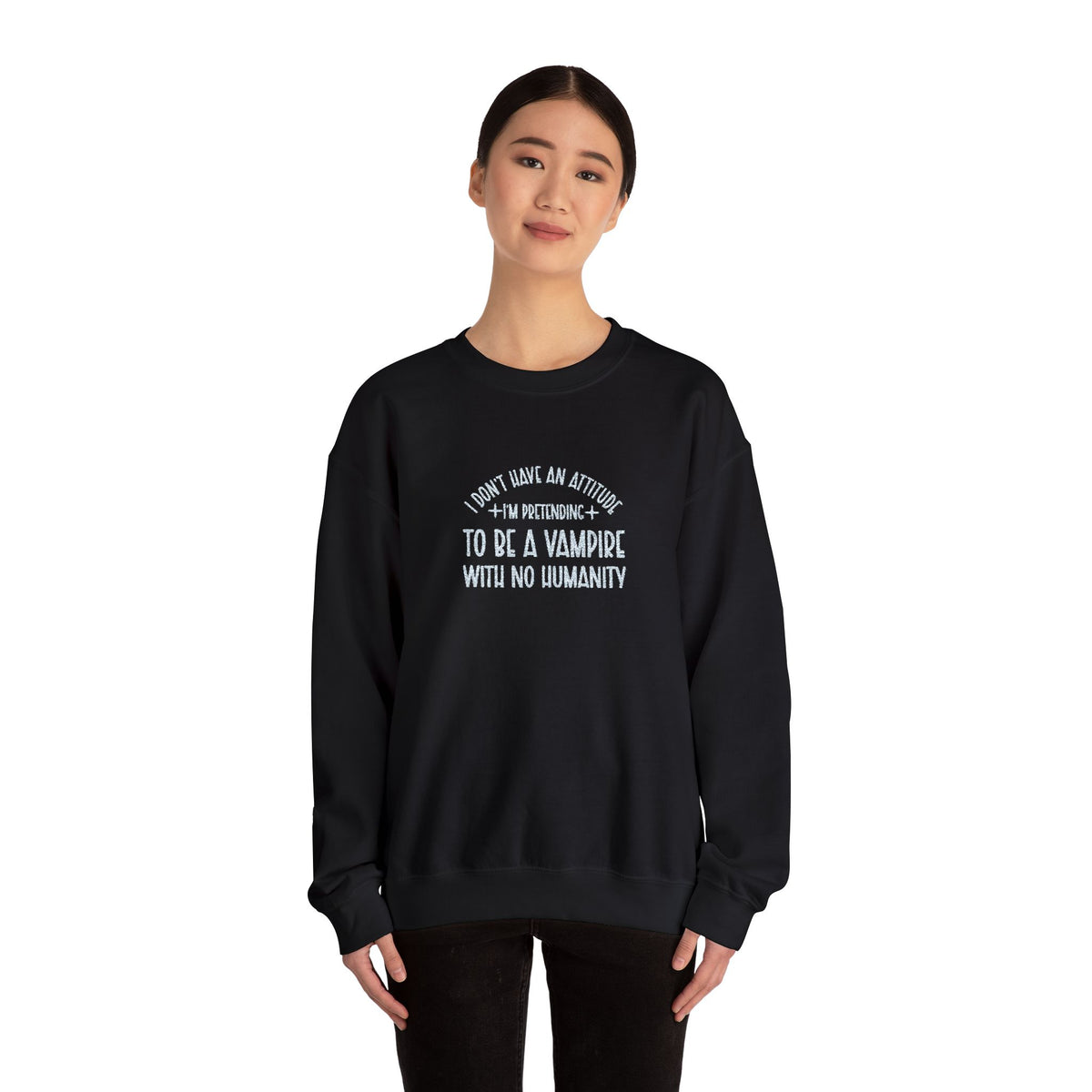 Vampire Humanity Crewneck Sweatshirt (Embroidery)