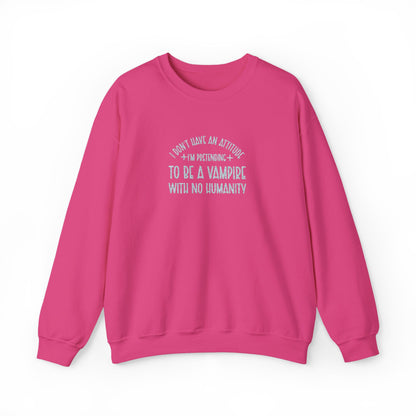 Vampire Humanity Crewneck Sweatshirt (Embroidery)