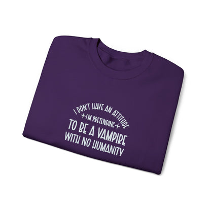 Vampire Humanity Crewneck Sweatshirt (Embroidery)