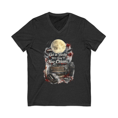 New Orleans Unisex Jersey Short Sleeve V-Neck Tee