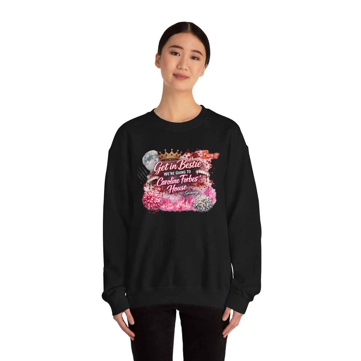 Get in Bestie (Caroline Forbes') Crewneck Sweatshirt