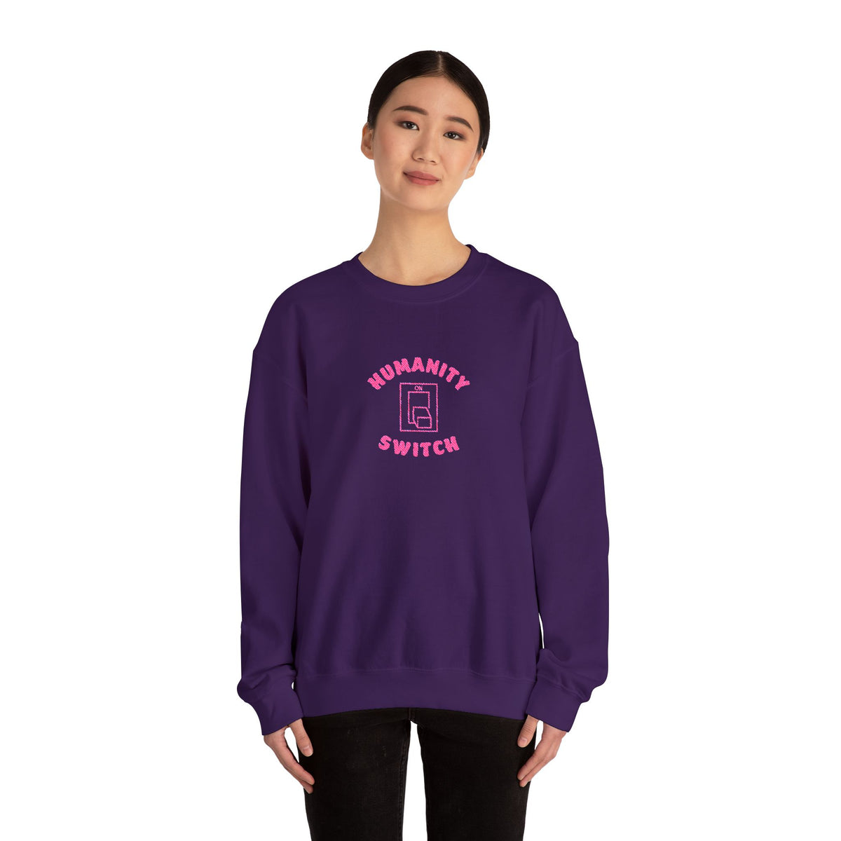 Humanity Switch Crewneck Sweatshirt (Embroidery)