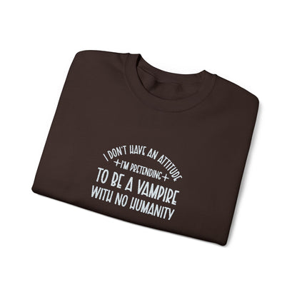 Vampire Humanity Crewneck Sweatshirt (Embroidery)