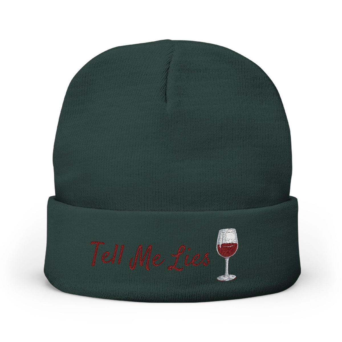 Tell Me Lies Knit Beanie (Embroidery)