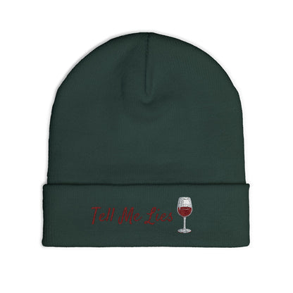 Tell Me Lies Knit Beanie (Embroidery)