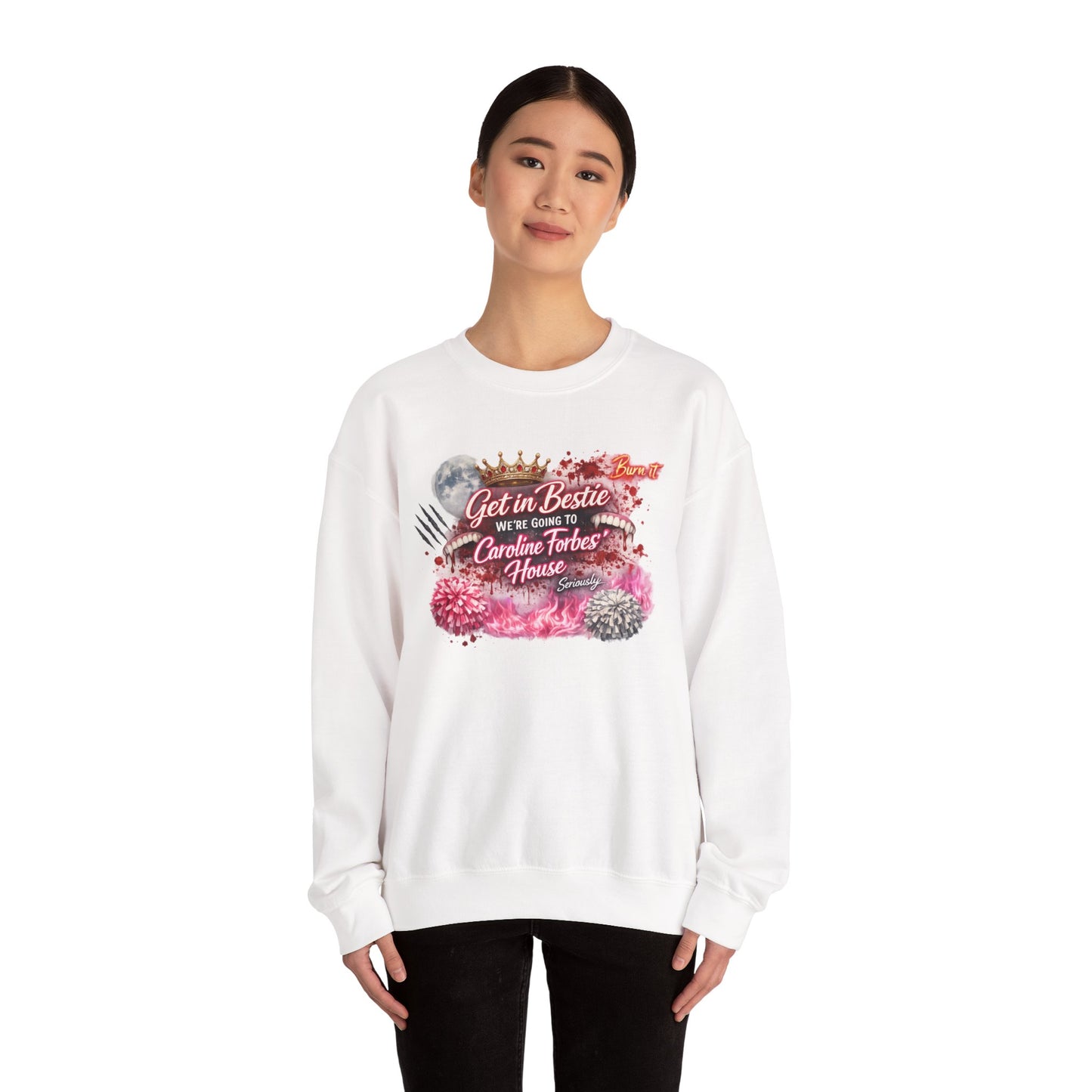Get in Bestie (Caroline Forbes') Crewneck Sweatshirt