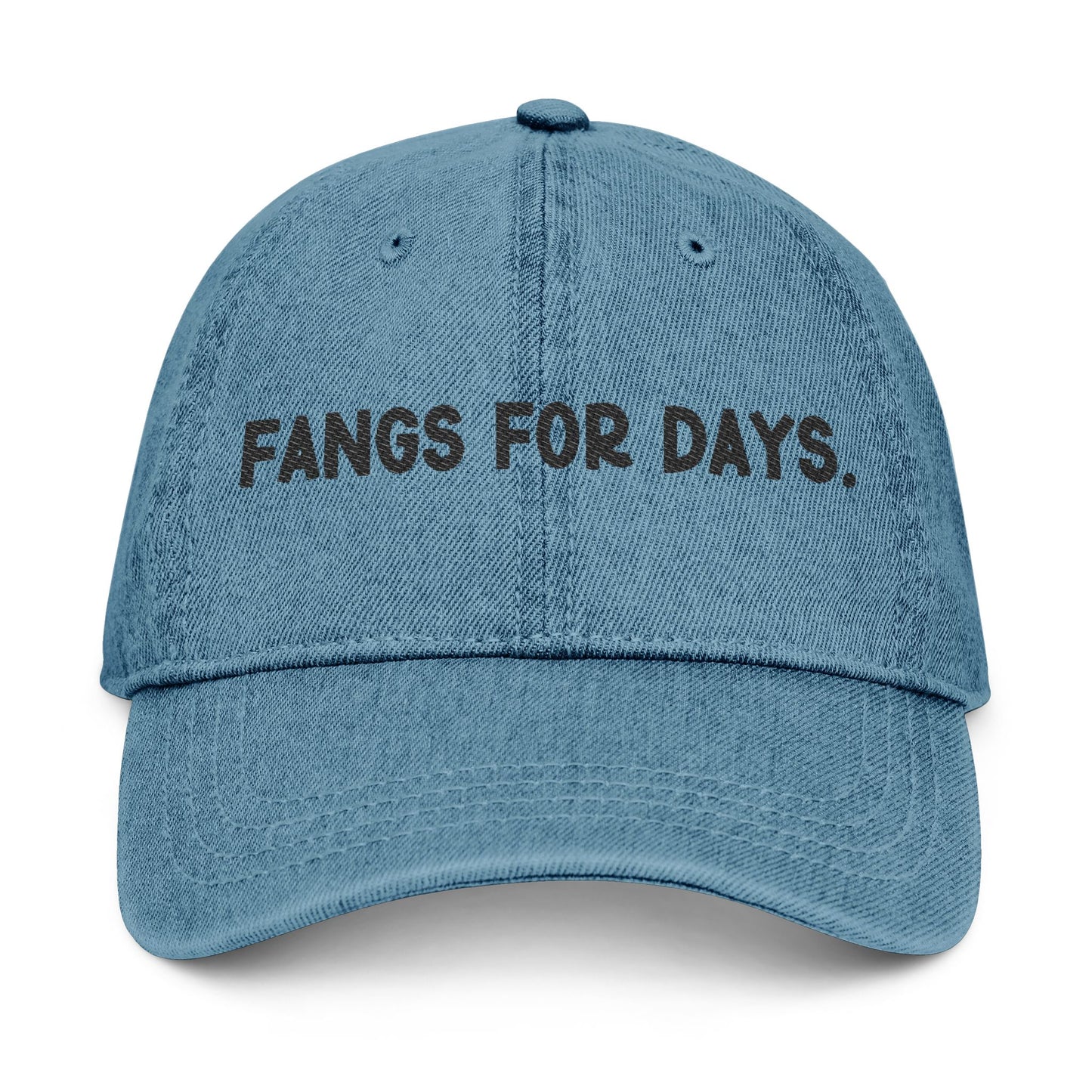 Fangs for Days Denim Hat (Embroidery)