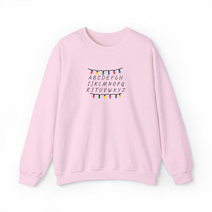 Stranger Things Alphabet Crewneck Sweatshirt (Embroidery)