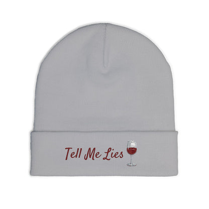 Tell Me Lies Knit Beanie (Embroidery)