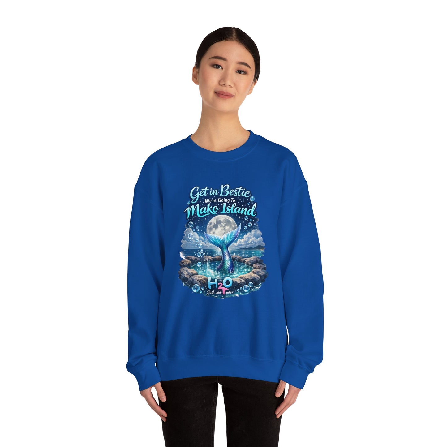 Get in Bestie (Mako Island) Crewneck Sweatshirt