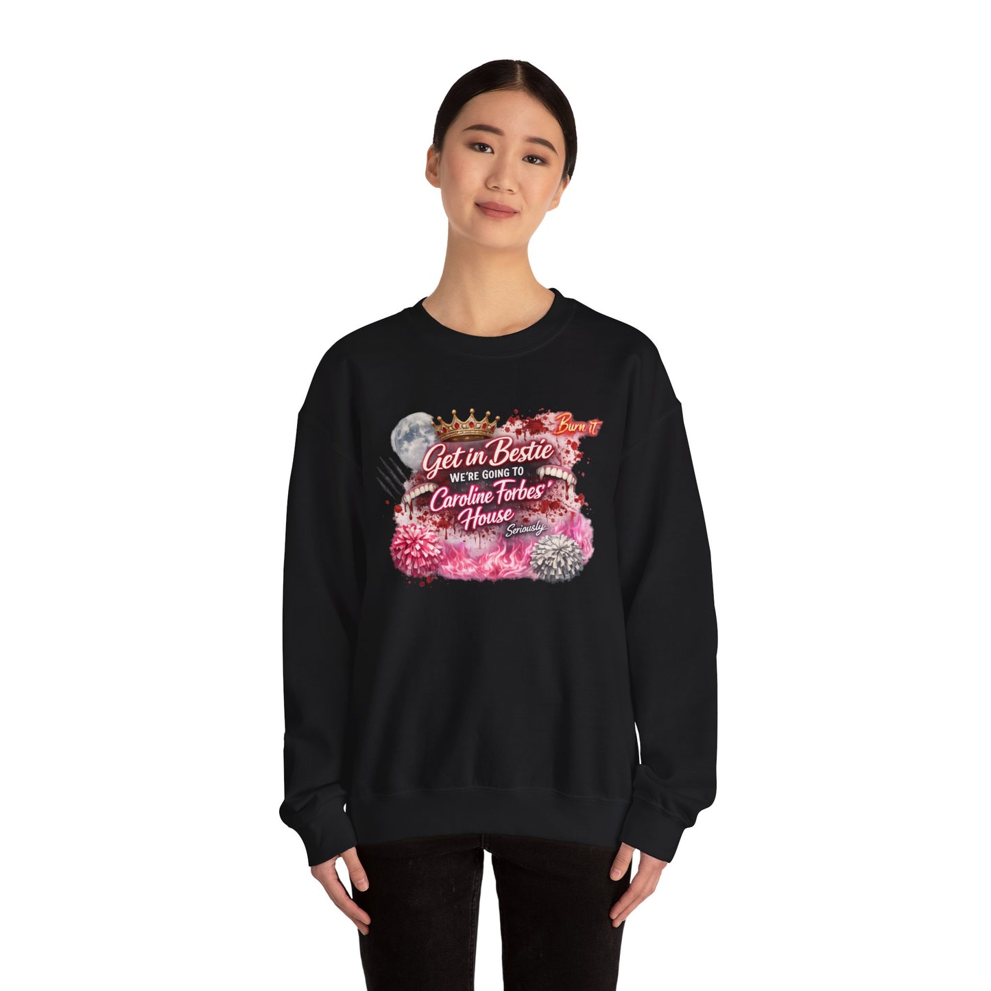 Get in Bestie (Caroline Forbes') Crewneck Sweatshirt