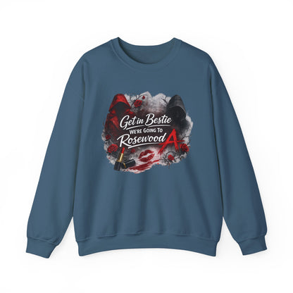 Get in Bestie (Rosewood) Crewneck Sweatshirt