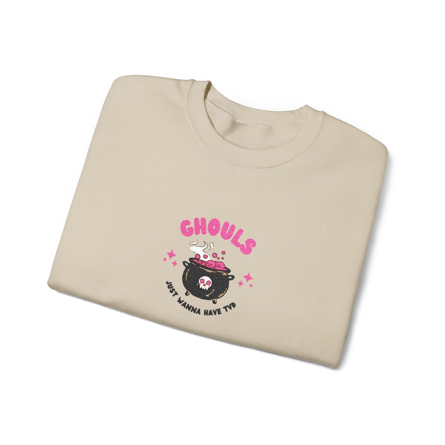 Ghouls Just Wanna Have Fun Crewneck Sweatshirt (Embroidery)