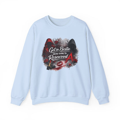 Get in Bestie (Rosewood) Crewneck Sweatshirt
