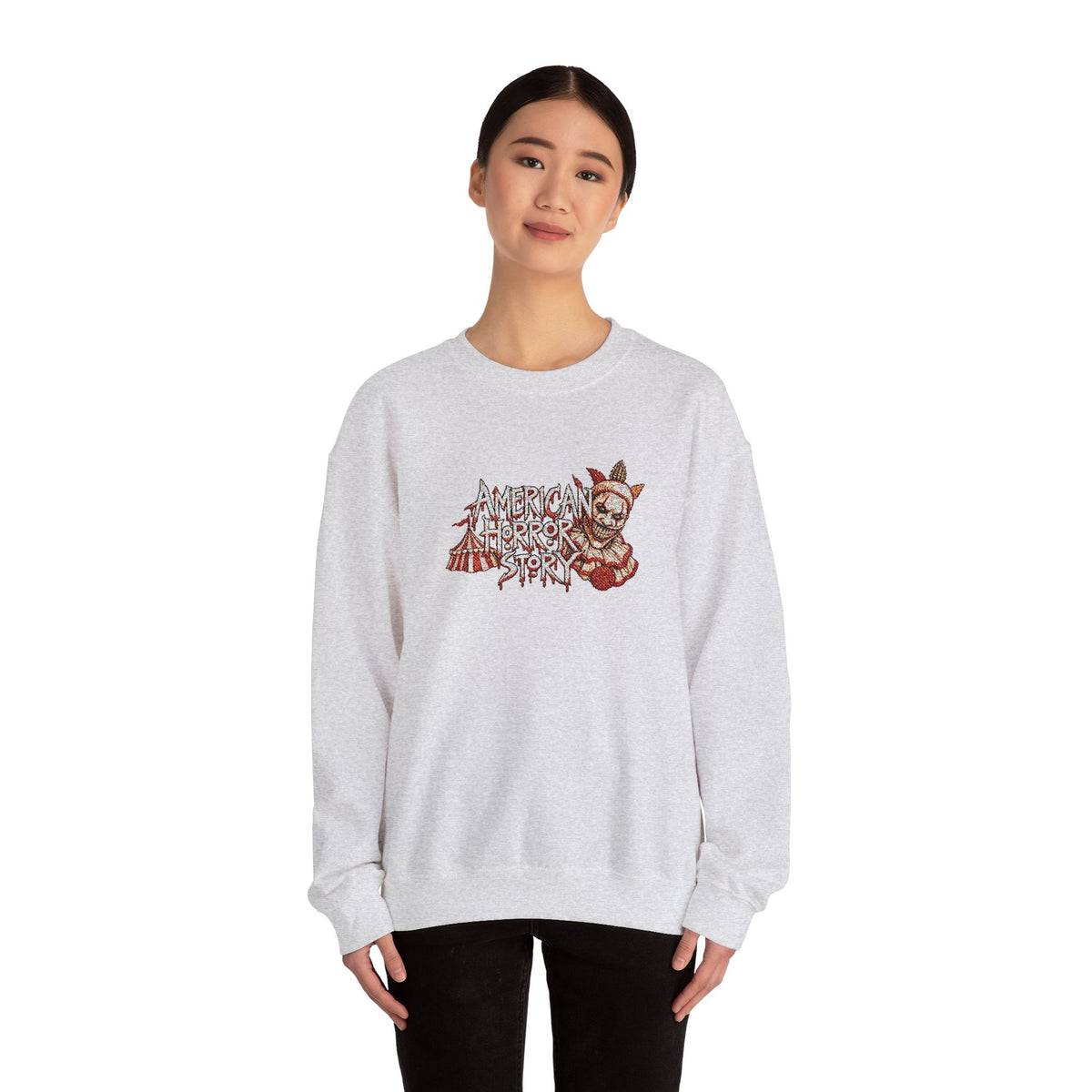 Twisty the Clown Crewneck Sweatshirt (Embroidery)