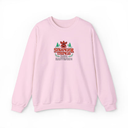Stranger Things Have Happened Crewneck Sweatshirt (Embroidery)