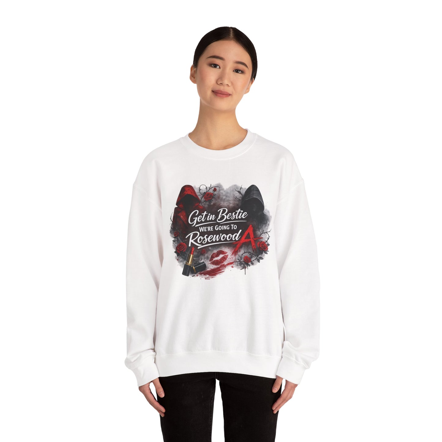 Get in Bestie (Rosewood) Crewneck Sweatshirt