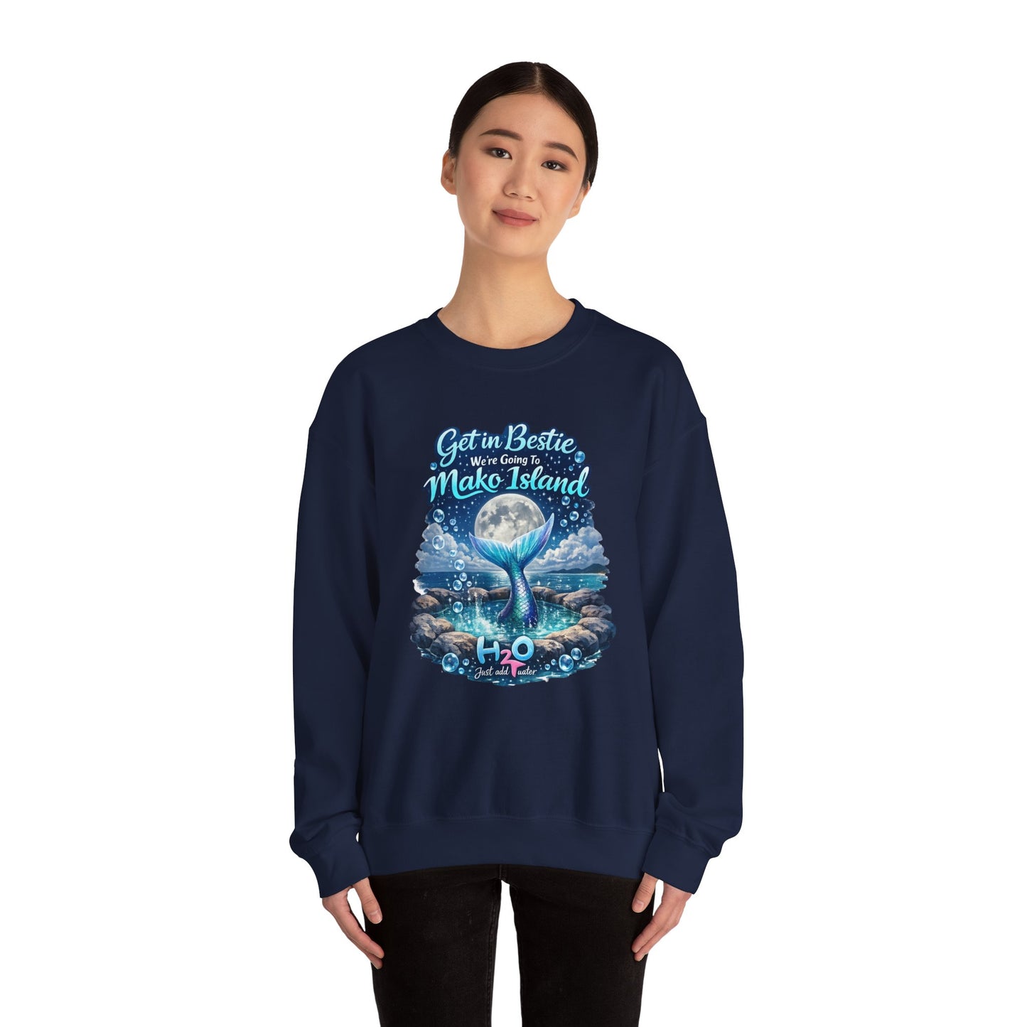 Get in Bestie (Mako Island) Crewneck Sweatshirt