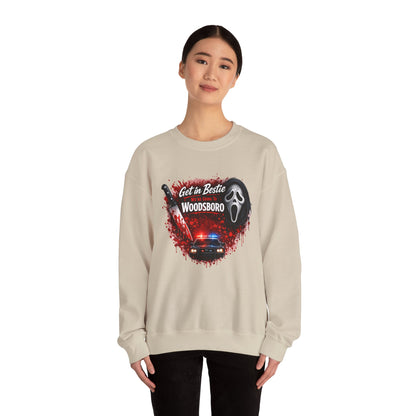 Get in Bestie (Woodsboro) Crewneck Sweatshirt