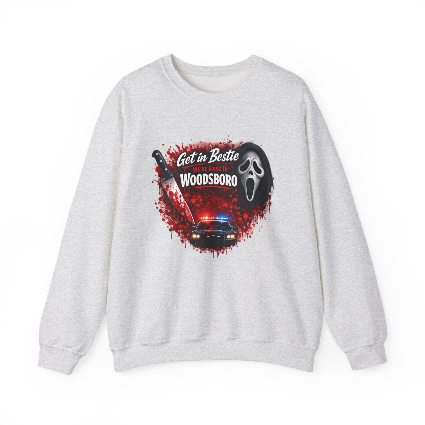 Get in Bestie (Woodsboro) Crewneck Sweatshirt