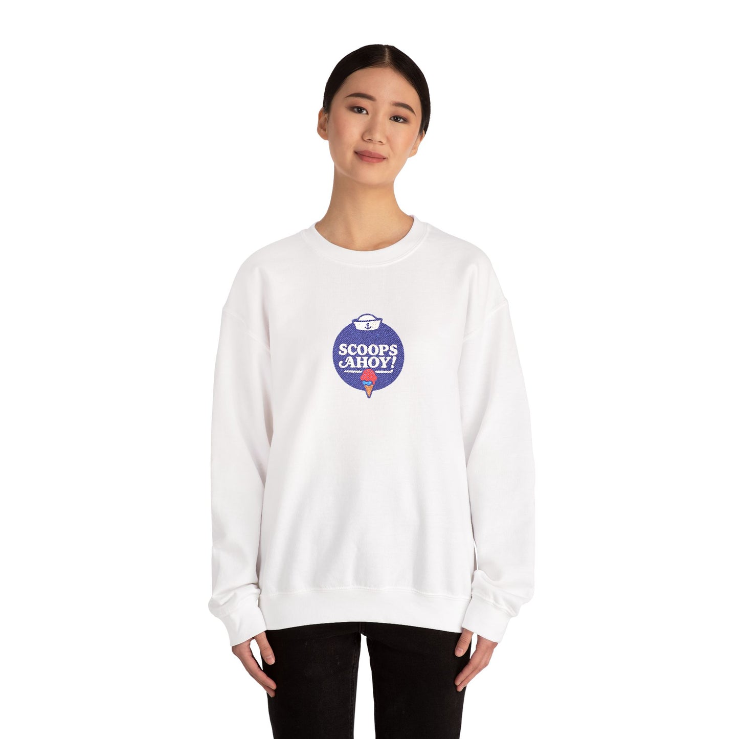 Scoops Ahoy Crewneck Sweatshirt (Embroidery)