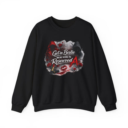 Get in Bestie (Rosewood) Crewneck Sweatshirt
