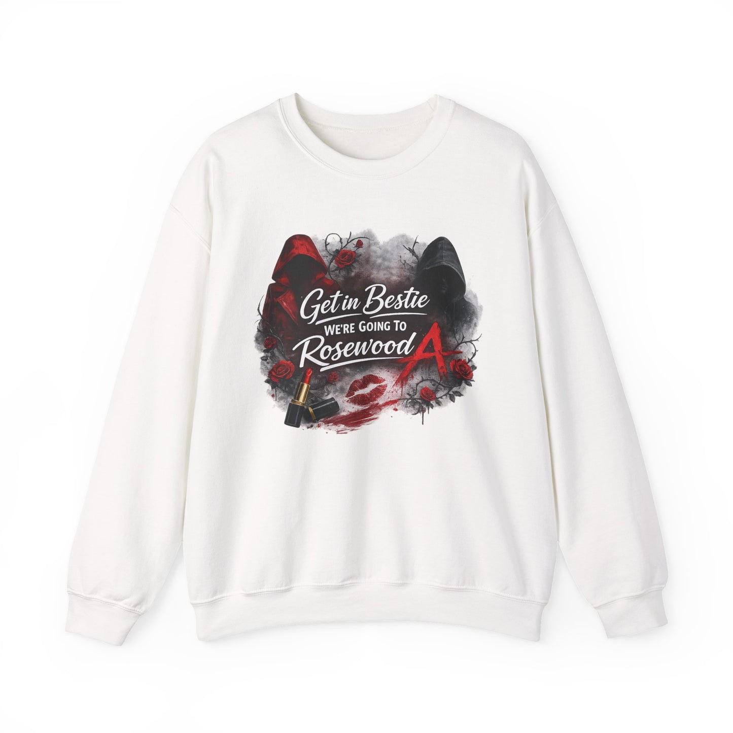 Get in Bestie (Rosewood) Crewneck Sweatshirt