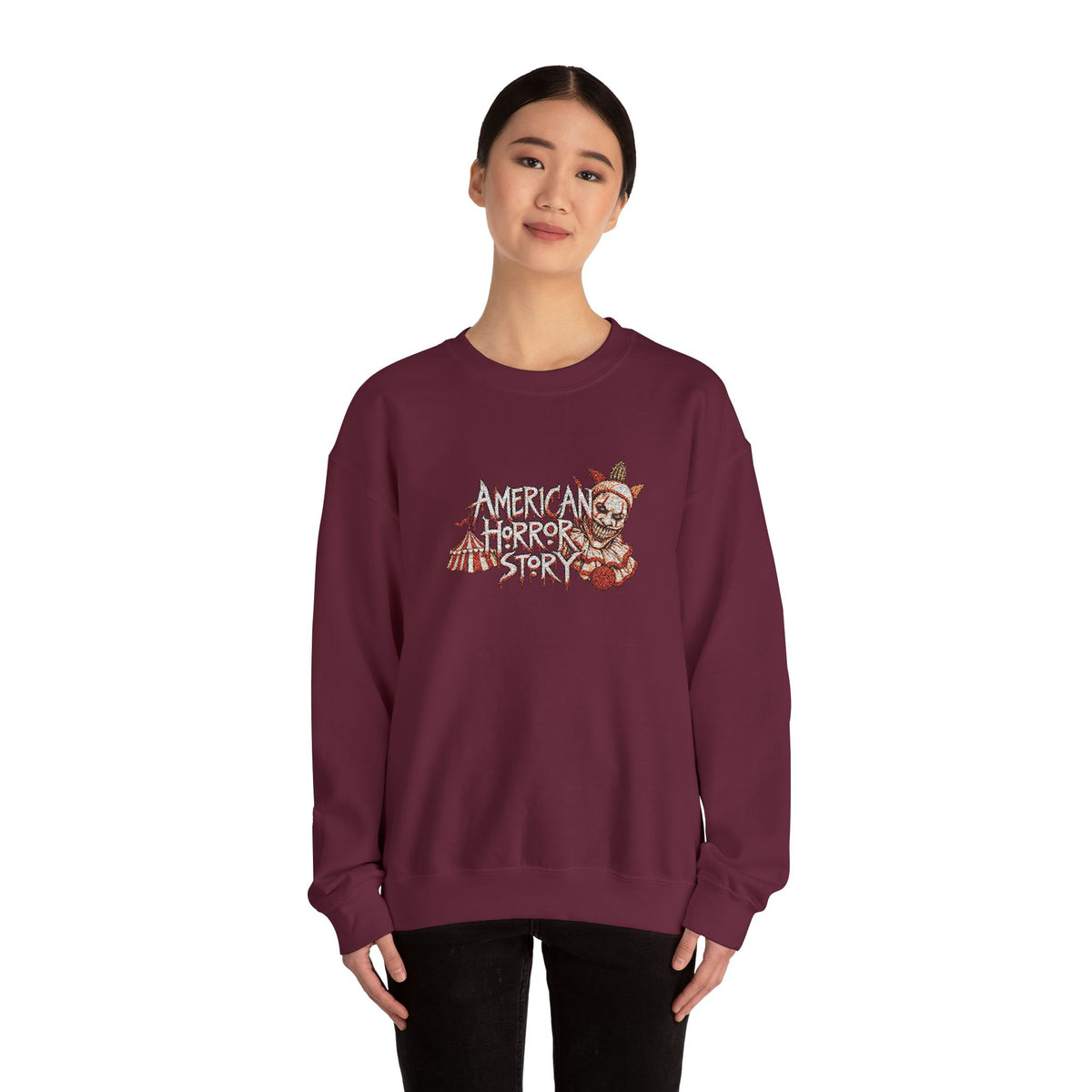 Twisty the Clown Crewneck Sweatshirt (Embroidery)