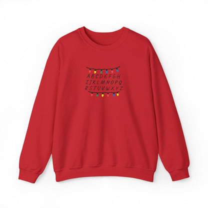 Stranger Things Alphabet Crewneck Sweatshirt (Embroidery)