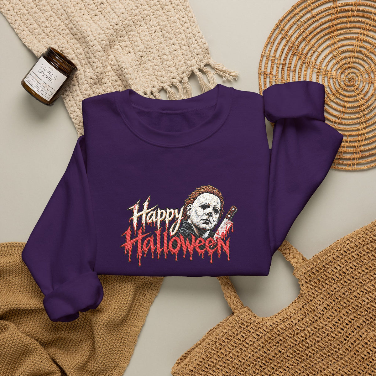 Halloween Crewneck Sweatshirt (Embroidery)
