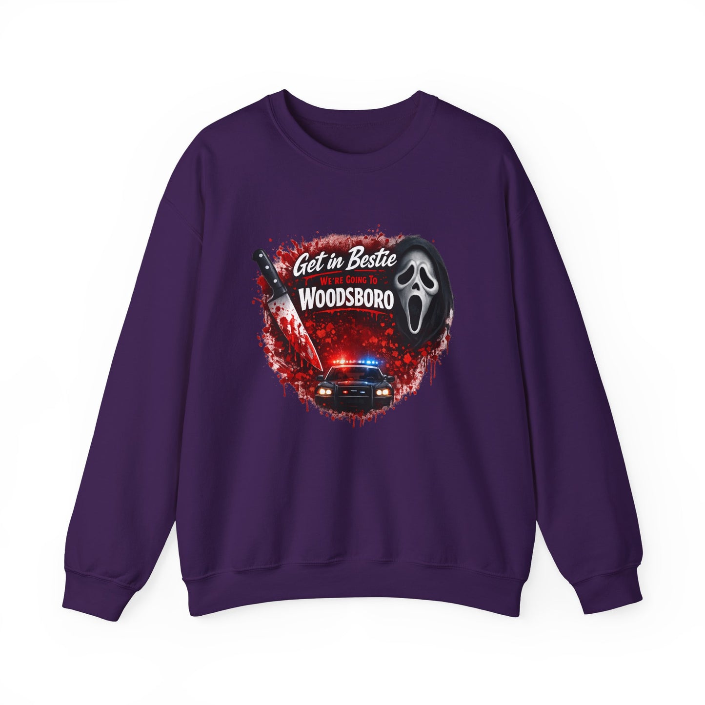 Get in Bestie (Woodsboro) Crewneck Sweatshirt