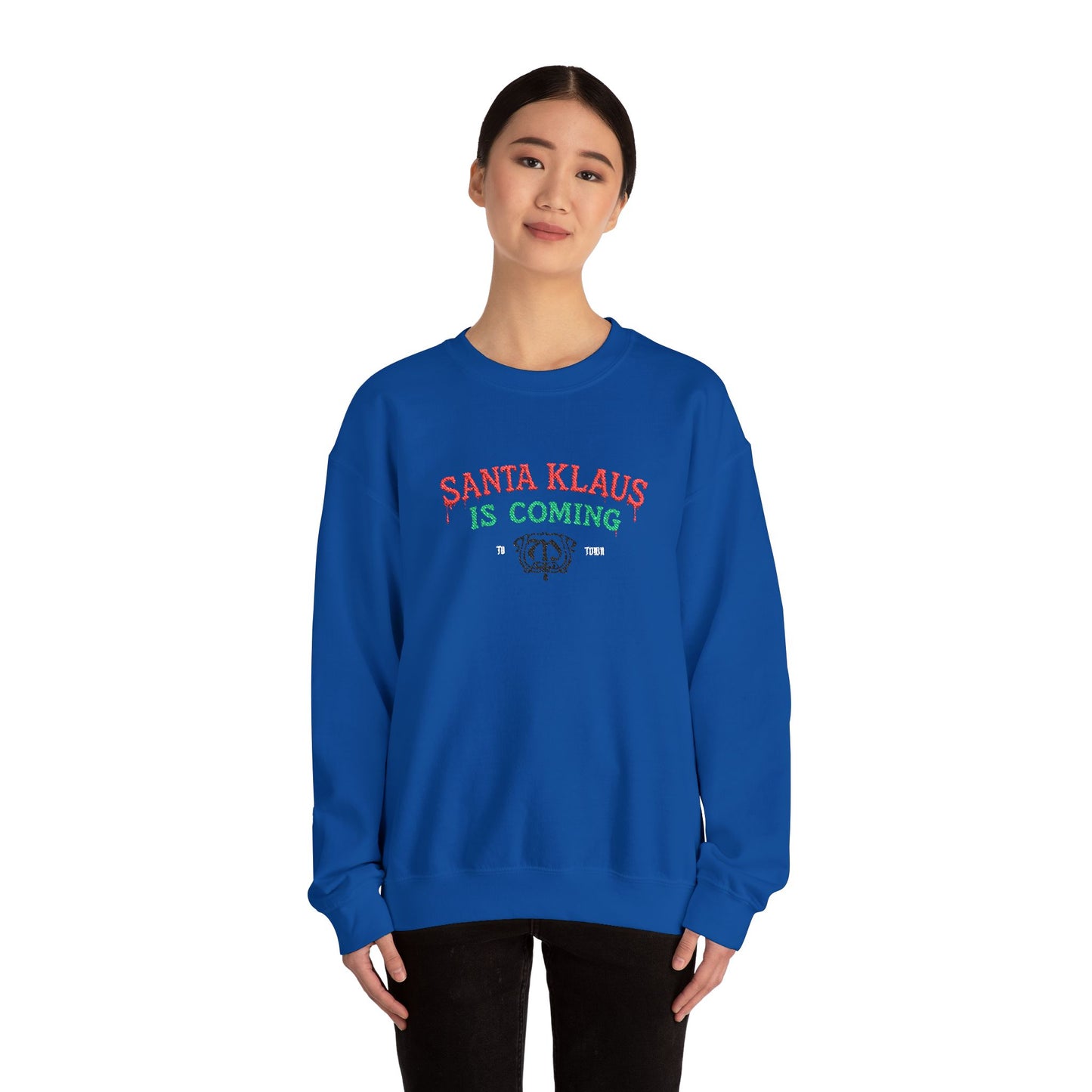 Santa Klaus Crewneck Sweatshirt (Embroidery)