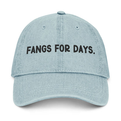 Fangs for Days Denim Hat (Embroidery)