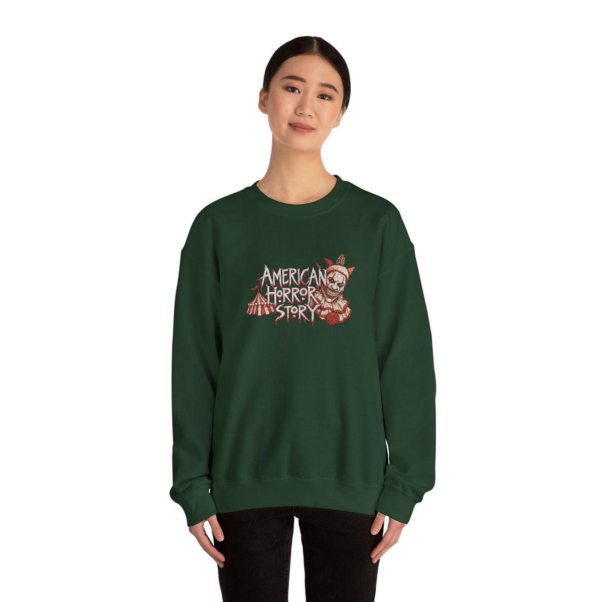 Twisty the Clown Crewneck Sweatshirt (Embroidery)