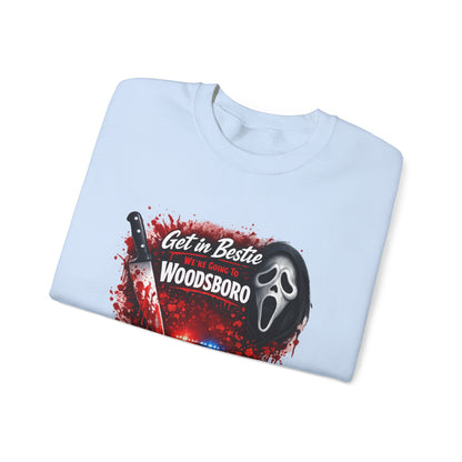 Get in Bestie (Woodsboro) Crewneck Sweatshirt