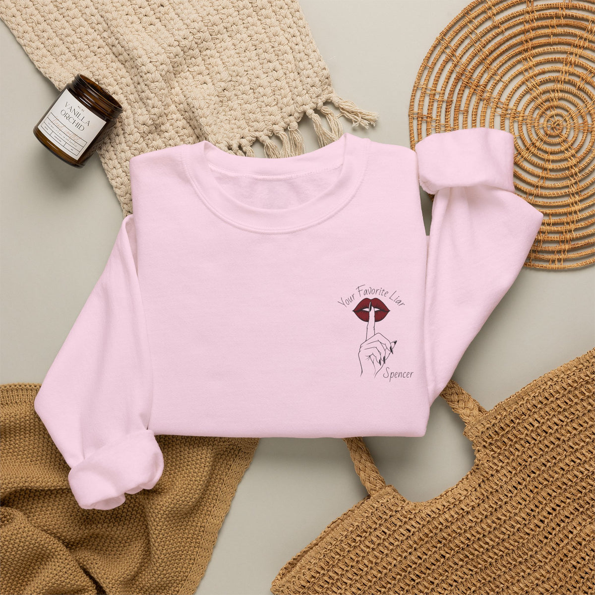 Your Favorite Liar Spencer's Txts Crewneck Sweatshirt