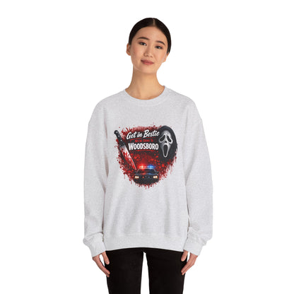 Get in Bestie (Woodsboro) Crewneck Sweatshirt