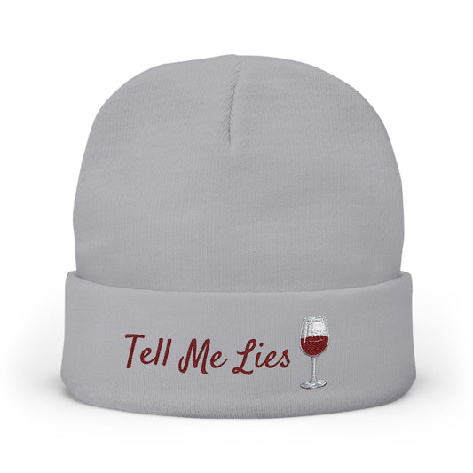 Tell Me Lies Knit Beanie (Embroidery)