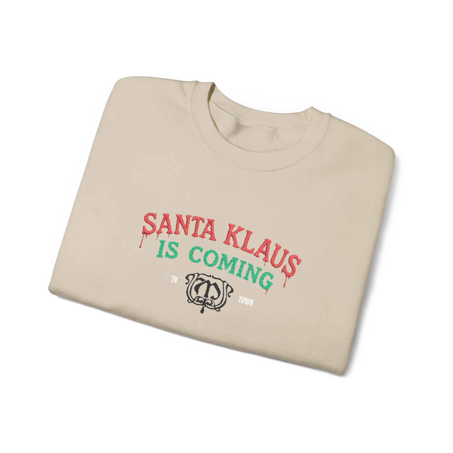 Santa Klaus Crewneck Sweatshirt (Embroidery)