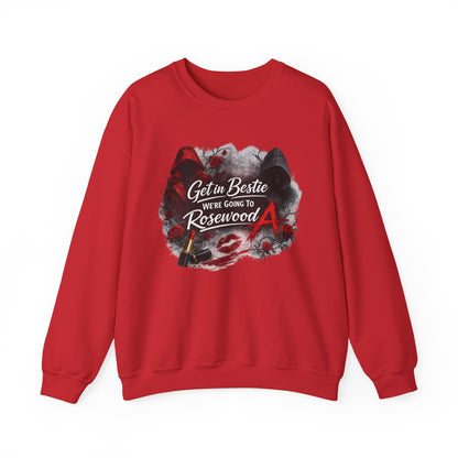 Get in Bestie (Rosewood) Crewneck Sweatshirt