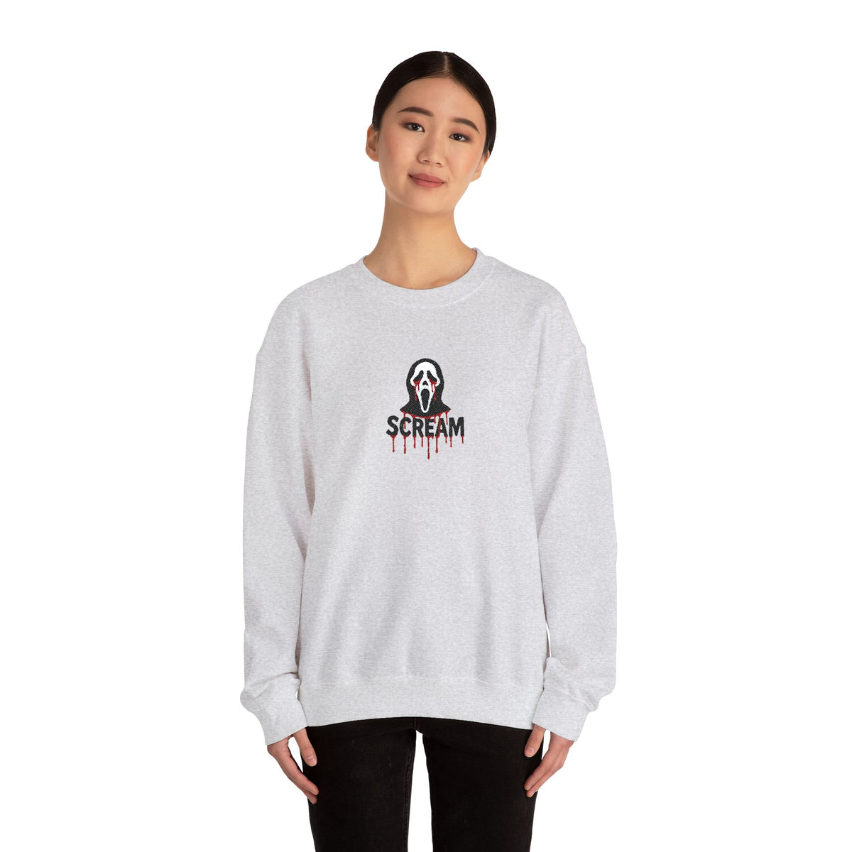 Scream Crewneck Sweatshirt (Embroidery)