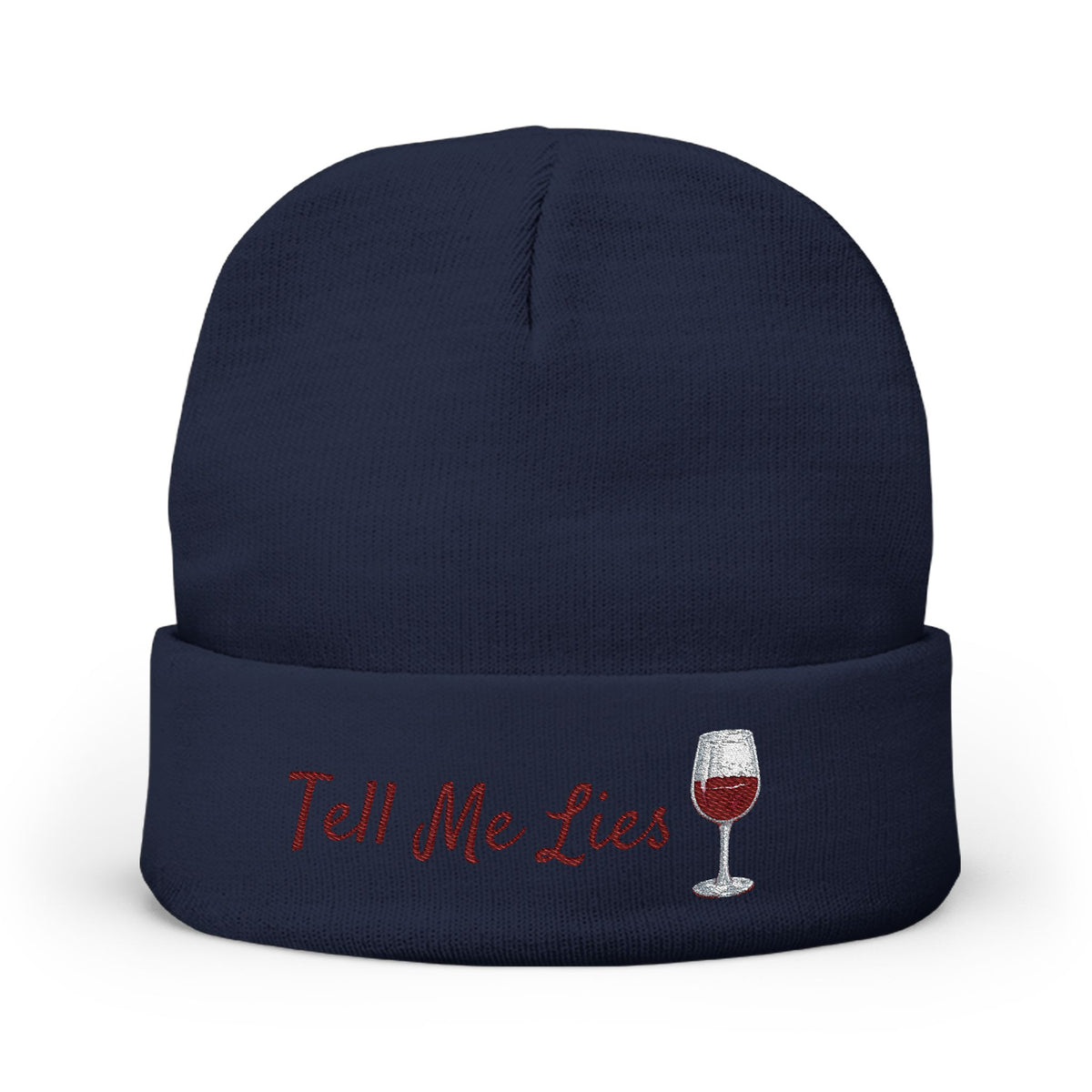 Tell Me Lies Knit Beanie (Embroidery)