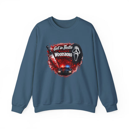 Get in Bestie (Woodsboro) Crewneck Sweatshirt