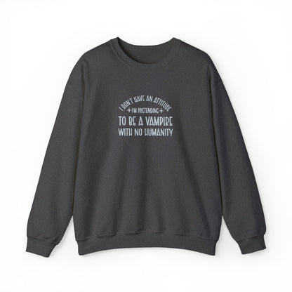 Vampire Humanity Crewneck Sweatshirt (Embroidery)